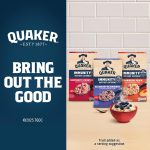 Yến Mạch Ăn Liền Quaker Instant Oatmeal Mỹ (32 - 48 Gói) - Đủ Vị Đào, Dâu, Táo Quế, Ít Đường - Ảnh 2