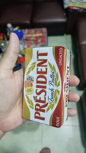 Nhấp để xem toàn màn hình 【Combo 2 Thỏi】Bơ Lạt Cao Cấp President Pháp 82% Béo 200g (Gói Nhôm Premium) photo review